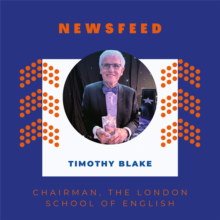 Newsfeed: Timothy Blake received prestigious award