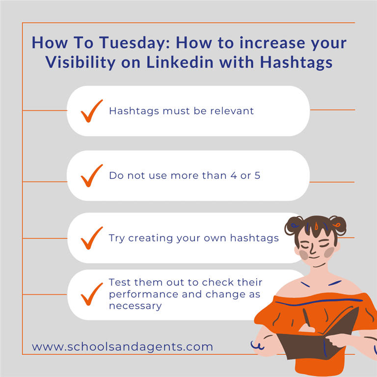 How to increase your Visibility on Linkedin with Hashtags