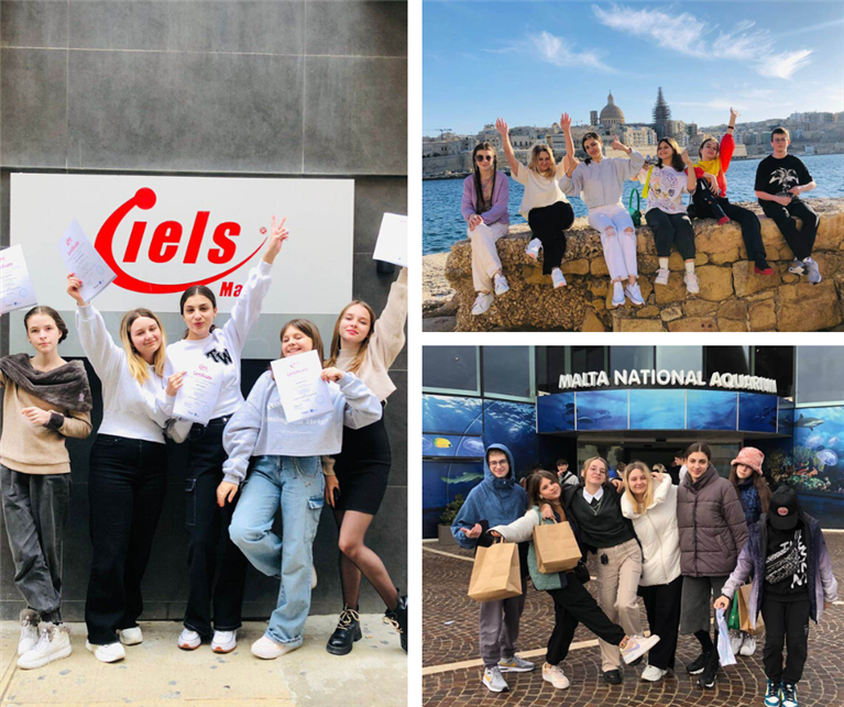 IELS Malta welcomes 3 groups from Ukraine from StudyUA agency over Festive Season and Orthodox Christmas
