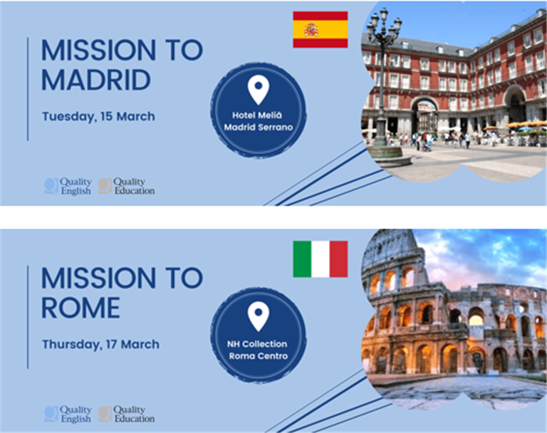Quality English announces Agent Workshops in Madrid and Rome