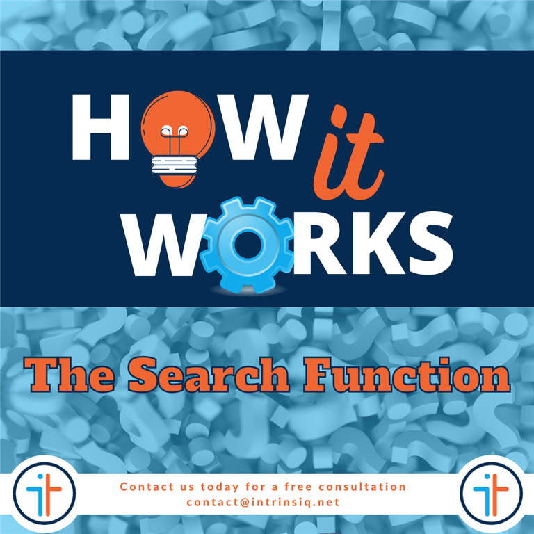 Intrinsiq Search Function