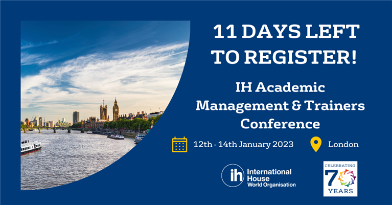 11 days to register for the 2023 IH AMT conference in London