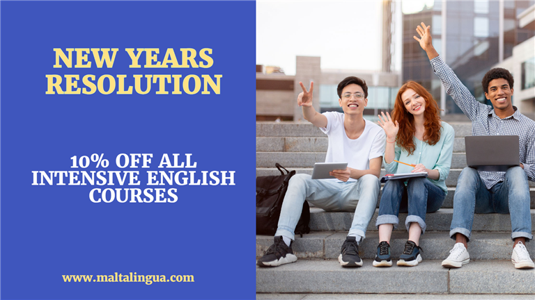 All-year-round discount on all Intensive English Courses at Maltalingua